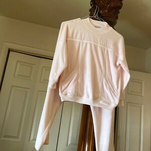 2pcs pink jogging suit valore v 2pockets in front